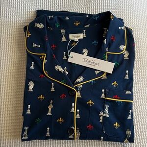 BedHead Navy Blue Chess Pajama Set